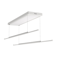 海尔 智能电动嵌入式晾衣机隐形超薄无线遥控阳台升降大屏伸缩晾衣架 双杆双控隐形晾衣机