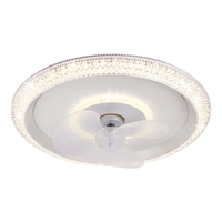 ARROW箭牌照明 吸顶风扇灯卧室超薄隐形电扇灯餐厅北欧灯具QCD298