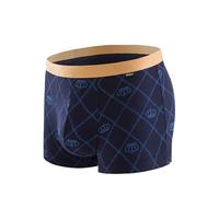 洁丽雅4条装男士内裤男款棉质抗菌平角裤青年男生大码透气四角短裤衩 宝蓝/黑色/酒红/咖啡 4条 L(70-100斤)