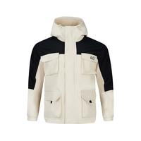 361°361登山服外套男2024秋冬款防泼水加绒户外梭织风衣运动服女