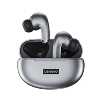  Lenovo/联想 智能降噪 蓝牙耳机+保护套  有线充电 Type-C 银灰