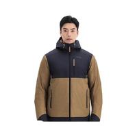 迪卡侬（DECATHLON）上衣秋户外加绒加厚棉服男女运动防风防水外套棉袄男 男款-黑棕色-SH500 M