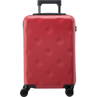 bromen 不莱玫系列 PC拉杆箱 A60207005035 磨砂红 26英寸
