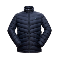 君羽户外800蓬羽绒服男女短款90白鹅绒秋冬时尚轻薄鹅绒服52021 男款—宝蓝 L