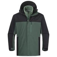 Pioneer Camp 拓路者 秋冬款冲锋衣三合一外套男户外防风防水硬壳登山服男士冬季保暖 军绿