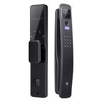 石将军全自动3D人脸识别智能门锁指纹锁密码锁可视猫眼智能防盗门密码锁 T2加强版+全自动开关门+临时密码