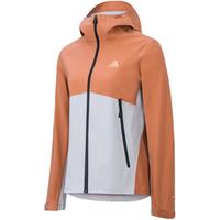 安踏（ANTA）水壳冲锋衣丨沙漏连帽外套女冬季户外爬山防暴雨运动上衣 日落橘/银河灰-2 XL(适合女175)