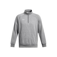 安德玛(UNDERARMOUR)秋冬Rival男子1/4拉链运动休闲卫衣1386016 犀牛灰025 L