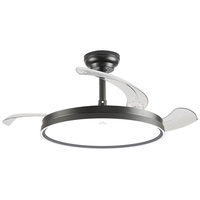 雷士 NVC   Lighting 风扇灯LED吊扇灯隐形扇现代简约变频餐厅卧室客厅遥控高显色灯具 三防42寸丨48W全光谱丨IP65等级