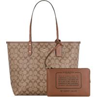 COACH 蔻驰 女士PVC单肩托特包 F36658 IME74 卡其棕 大号