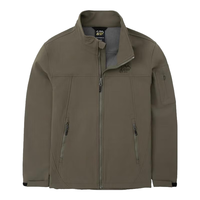 奥索卡 OZARK GEAR秋冬防风立领夹克男 软壳加绒保暖舒适外套318765 深褐-456 175