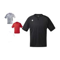 迪桑特(DESCENTE)短袖T恤男士休闲半袖运动速干透气上衣 DB127 RED M