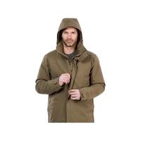 迪卡侬（DECATHLON）男款冬季徒步防水保暖棉服棉袄男外套派克大衣SH500 2024年新 男-远山棕 XL