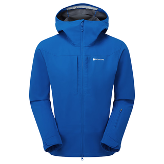 MONTANE盟泰恩NORDES HOODIE男子连帽软壳 高弹透气户外防风山地耐磨外套 NEPTUNE BLUE 海王星蓝 L