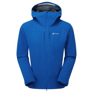 MONTANE盟泰恩NORDES HOODIE男子连帽软壳 高弹透气户外防风山地耐磨外套 NEPTUNE BLUE 海王星蓝 L