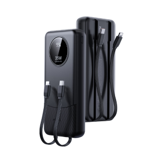 REMAX 30W快充 充电宝 自带线  20000mAh 黑色