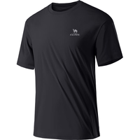 骆驼（CAMEL）速干运动T恤男薄透气跑步短袖上衣 J15BAXLN027 幻影黑 XL 【男】N027，幻影黑
