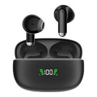  aigo/爱国者 蓝牙5.4游戏低延迟 真无线蓝牙耳机  短柄超舒适|升级智能数显|黑色