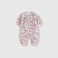 Kordear宝宝夹棉连体衣婴儿冬装外出服新生儿衣服和尚服52码 天鹅之梦 66cm 【身高59-66cm 体重12-15斤】