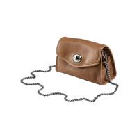 裘真(qiuzhen)链条信封包牛皮包包复古绿色黑色女包女士斜挎包女小包 大象灰-小号