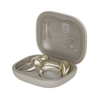 移动端、京东百亿补贴：飞利浦 不入耳开放式运动耳机无线蓝牙耳机挂耳式骑行长续航通话降噪TAT2769白色