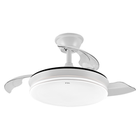 FSL 佛山照明 吊扇灯风扇灯餐厅客厅卧室led灯遥控调色灯饰灯具清夏白