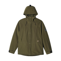 伯希和（Pelliot）户外羽绒冲锋衣男女三合一鹅绒内胆防风外套12240128绿L 男女同款橄榄绿 L【偏大一码】