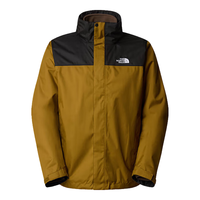 The North Face北面冲锋衣男24秋冬户外防水保暖抓绒内胆三合一连帽外套89ZP 5HO绿色/DRYVENT防水 L