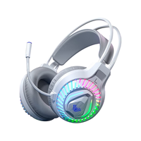 狼蛛 S605 7.1声道听声辩位 典雅白 USB+3.5mm接口 头戴式游戏耳机