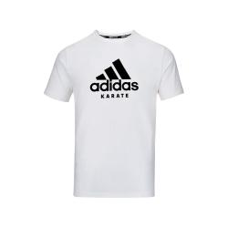 adidas 男装夏季透气舒适休闲运动宽松半袖上衣短袖ADICTK-WB 2XL  白黑  白黑-2