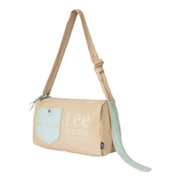 李 Lee2024吐司包男女潮流斜挎包女士复古单肩包通勤包包书包 沙石色