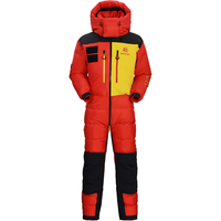 凯乐石 男款8000GT连体羽绒服GTX防风900蓬鹅绒保暖高海拔攀登服 KG2343241 女款 火焰红 S