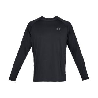 安德玛官方UA Tech男子运动长袖T恤Under Armour1328496 黑色001 S
