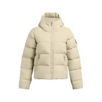 安德玛（UNDERARMOUR）ColdGear Infrared女子褶皱梭织运动休闲鸭绒羽绒服1378861 沙尘暴280 XL