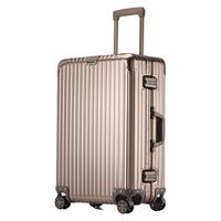 高端全镁铝合金拉杆箱静音万向轮旅行箱男女行李箱20登机密码箱