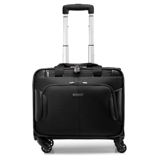 新秀丽（Samsonite）拉杆箱商务行李箱旅行箱前开口软箱可登机机长箱BP0*09011黑色 机长箱 16英寸