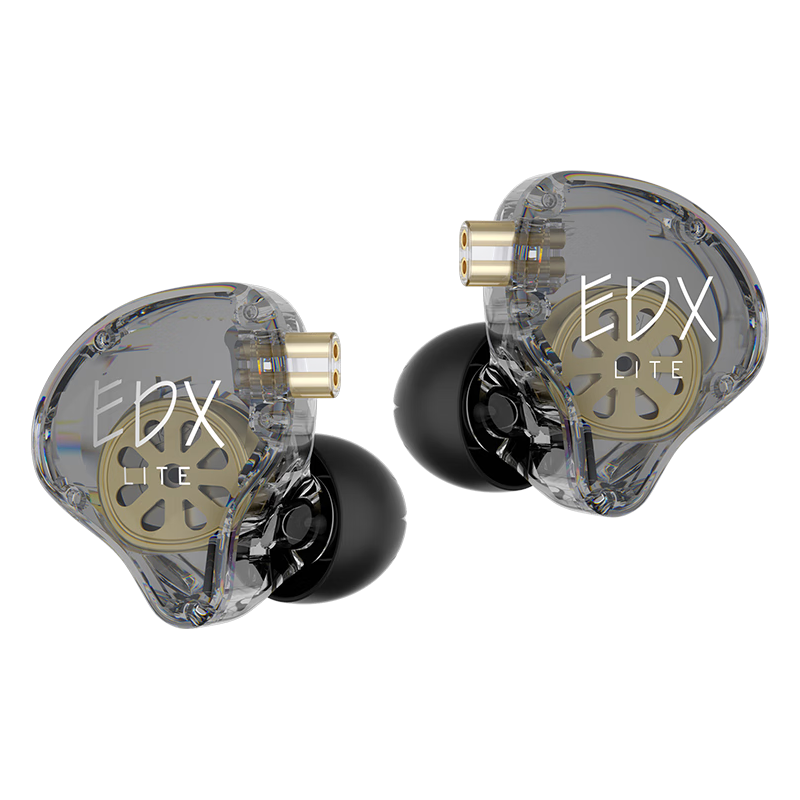 KZ EDX Lite 单动圈HIFI 灰色 带麦 有线耳机