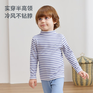 ibaby儿童长袖T恤半高领长袖内搭男女宝宝春秋冬打底衫秋衣童装上衣 浅樱粉 120 码【推荐身高115-124cm】