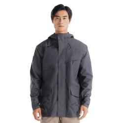 迪卡侬 冲锋衣男山系登山服户外户外防水防风衣外套夹克NH500 2024 藏青色