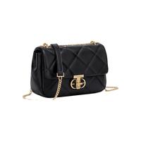 Cinvai Krose CinvaiKrose官网小c&k包包女包轻奢秋冬女士斜挎包菱格链条单肩包 CK女包-黑色Black