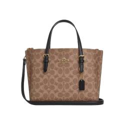 COACH Mollie25 品牌徽标拉链 女士手提包