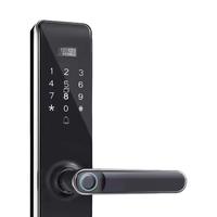 迅指智能门锁半自动指纹锁家用入户防盗门电子锁可视猫眼密码锁