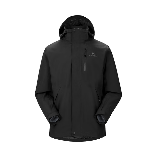 骆驼 户外冲锋衣男女防污防水防风三合一两件套冲锋衣 珊瑚粉/女/A7W11O7128B M