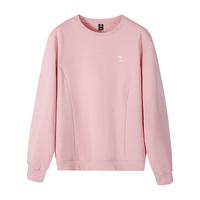 CAMEL骆驼长袖圆领套头卫衣女士2025春秋季宽松户外休闲百搭上衣打底衫 冰河银/湖茶绿,女,J24CAY6655 M