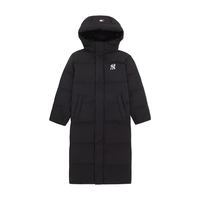 MLB羽绒服男女长款连帽羽绒张凌赫明星同款秋冬新3ADJB2146-50BKS-S