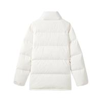 斯凯奇(Skechers)款短款防风保暖百搭羽绒服休闲运动外套 L422U070-0074 白 XL