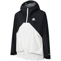 ANTA安踏张雨霏同款水壳冲锋衣丨大地之壳硬壳单层外套女防风防水登山服 【水壳2.0】基础黑/香草米白-7 S(女160)