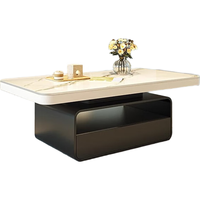 芝智轻奢风岩板茶几茶桌客厅家用小户型简约高级感奶油风简易