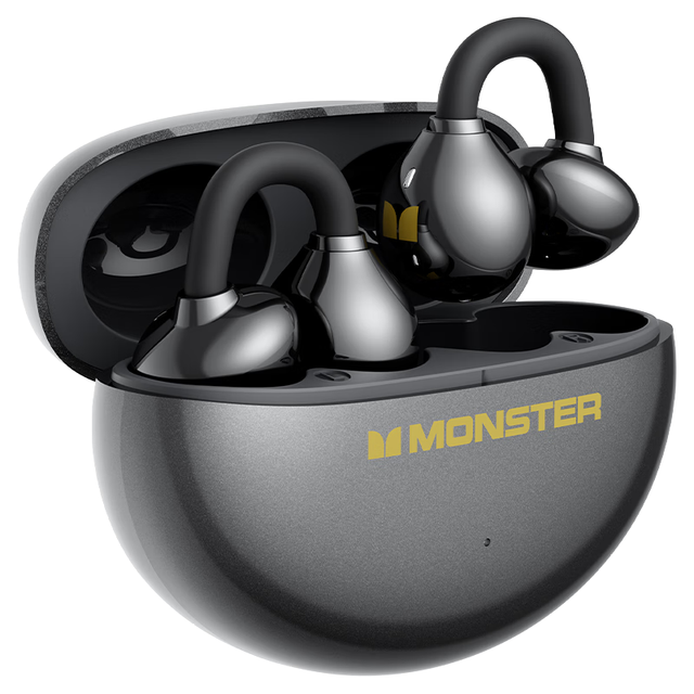 魔声 Airclip AC200 耳夹式主动降噪耳机 黑色（AI双模型+4G超轻）