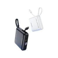 PISEN 品胜 D156 移动电源 魔幻黑 10000mAh Type-C/Micro-B 20W 双向快充